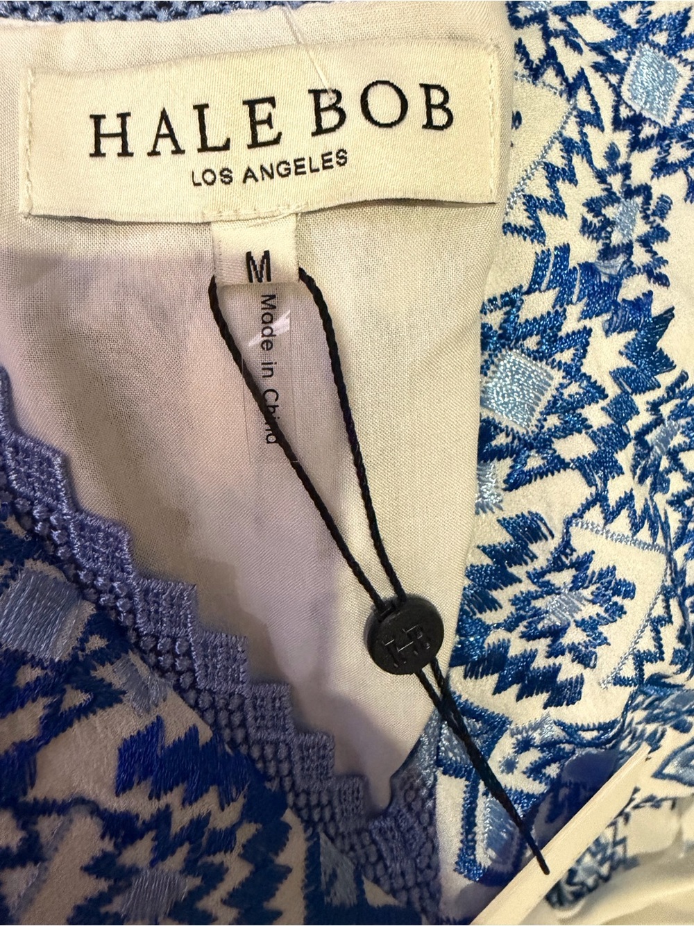NWT Hale Bob soft noue and white dreas size M - Picture 5 of 7